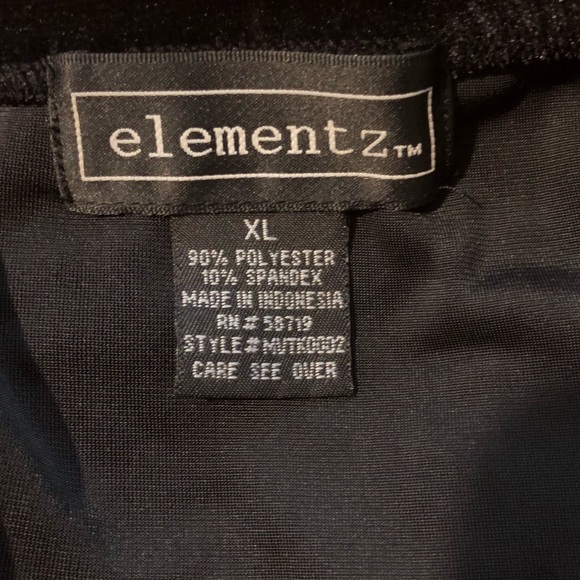 Elementz Black Velvet Skirt Sz XL - Picture 5 of 6